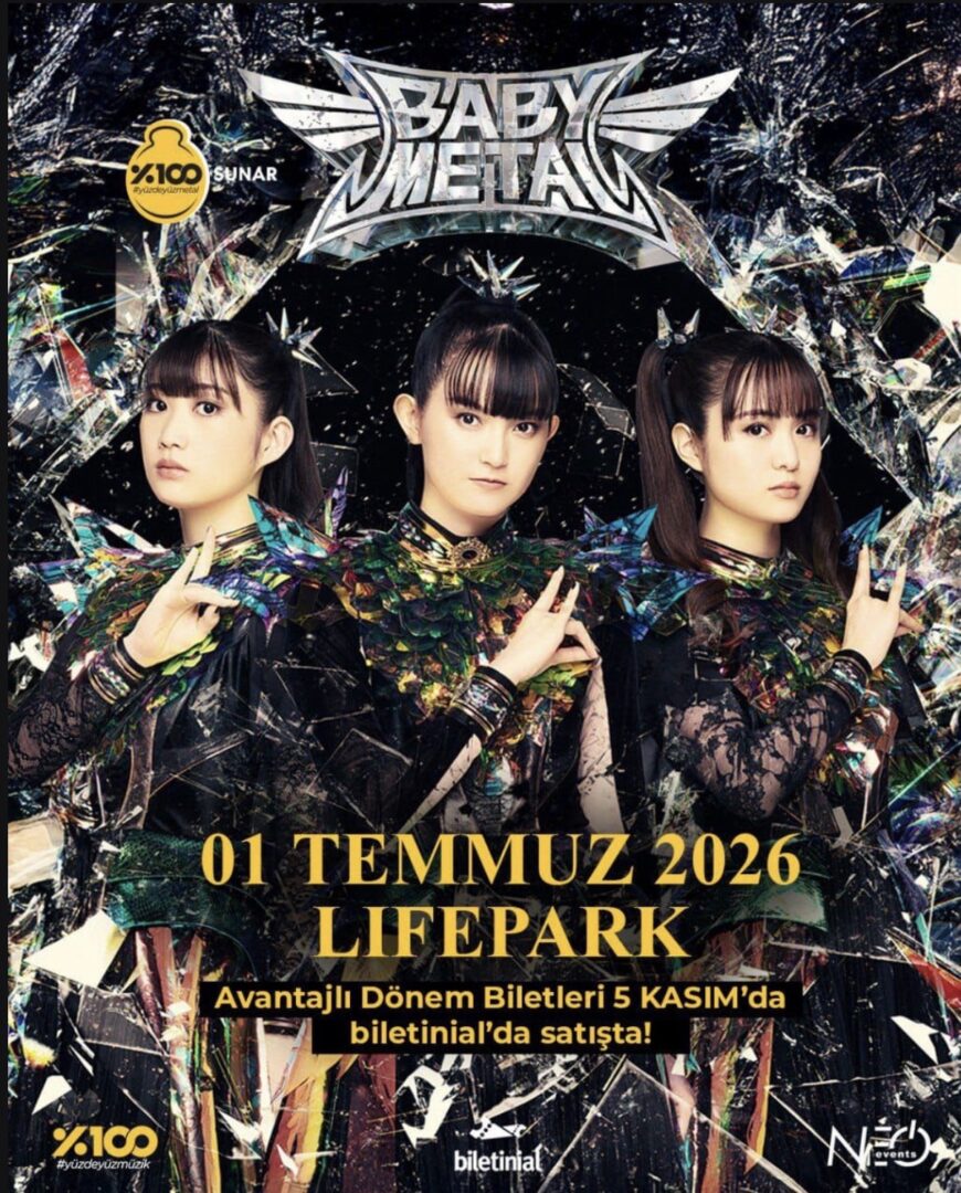 Japon Metal Fırtınası Lifepark’ta Esecek:BABYMETAL 1 Temmuz’da İstanbul’da