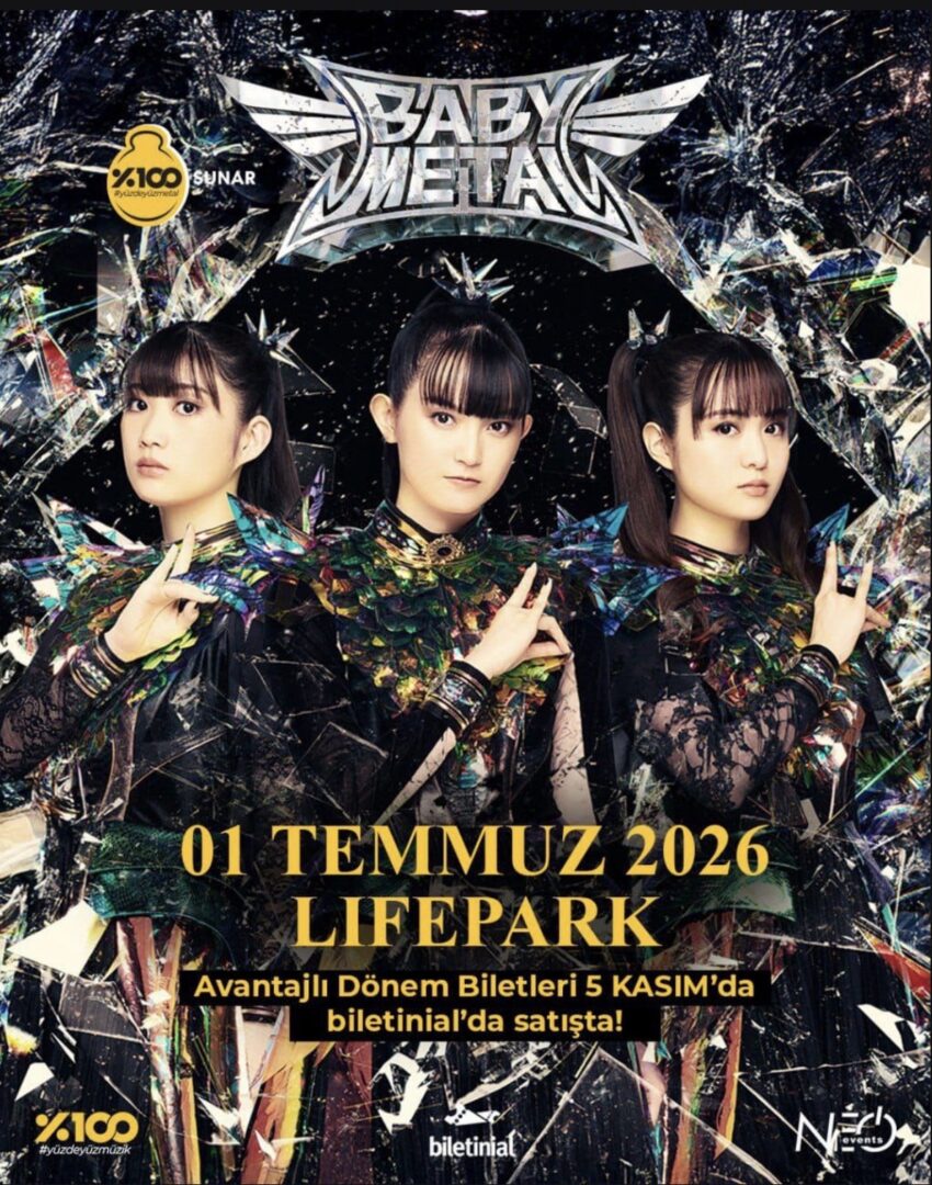Japon Metal Fırtınası Lifepark’ta Esecek:BABYMETAL 1 Temmuz’da İstanbul’da