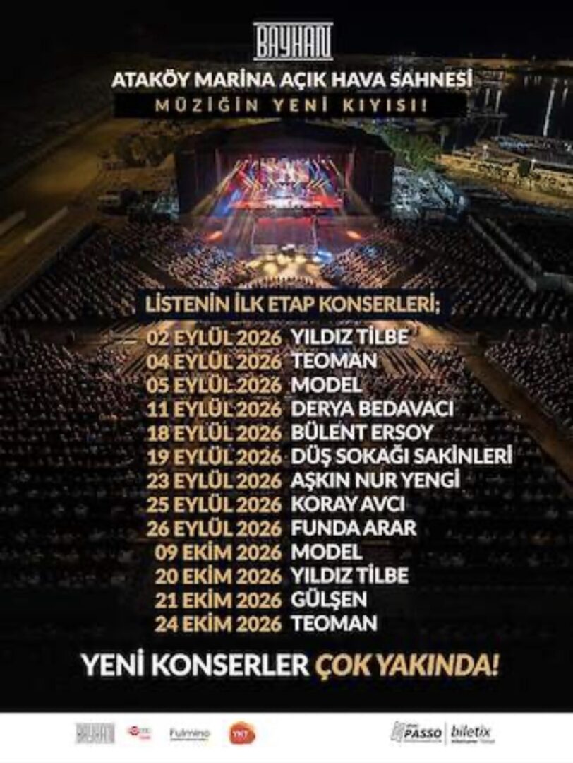 Bayhan Müzik’ten İstanbul’a Yeni Konser Noktası: Ataköy Marina Açık Hava Sahnesi