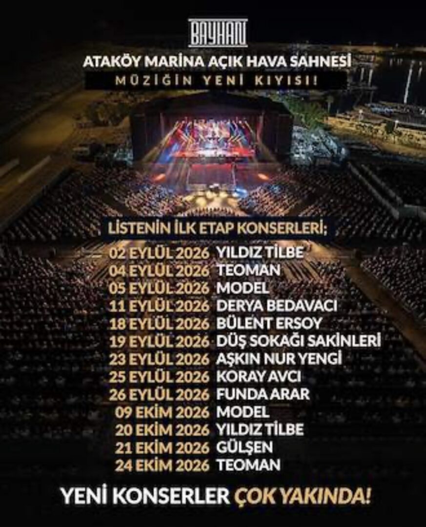 Bayhan Müzik’ten İstanbul’a Yeni Konser Noktası:&nbsp;Ataköy Marina Açık Hava Sahnesi&nbsp;